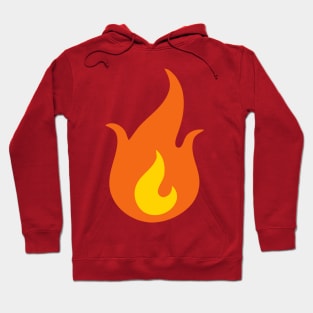 Fire Flame Emoticon Icon Hoodie